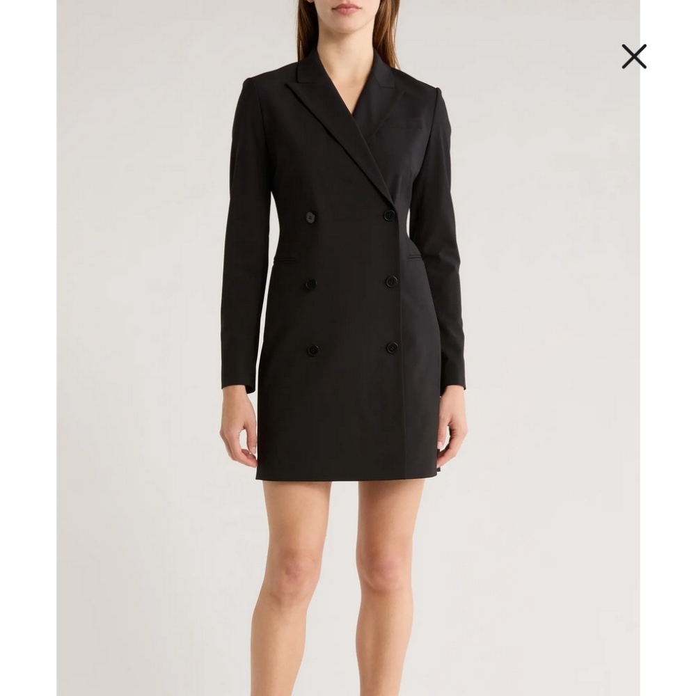 Theory Blazer dress, Wool, Black, Size 0, NWOT